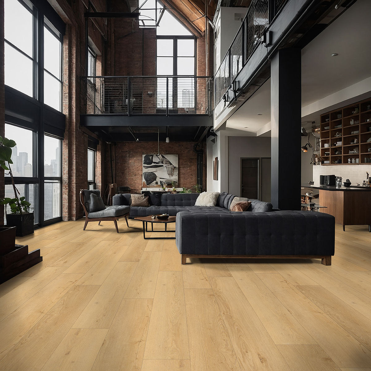 MSI Wayne Parc Reserve™Bluffview™Luxury Vinyl Planks, installed in a room