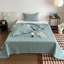 GobekUsa Cotton Quilted Bedspread Set With Pillowcases
