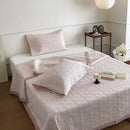 GobekUsa Cotton Quilted Bedspread Set With Pillowcases