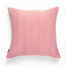 Blush pink & cream corduroy flocking pillow cover living room decor by Decorbites