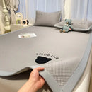 GobekUsa Bear Jacquard Ice Bean Mat Set - Cooling Bed Sheet for Kids & Adults