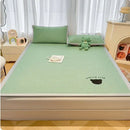 GobekUsa Bear Jacquard Ice Bean Mat Set - Cooling Bed Sheet for Kids & Adults