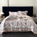 GobekUsa Eucalyptus Fiber Flowers Print Bedding Set - Soft Silky Cool Feel