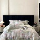 GobekUsa Eucalyptus Fiber Flowers Print Bedding Set - Soft Silky Cool Feel