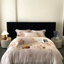 GobekUsa Eucalyptus Fiber Flowers Print Bedding Set - Soft Silky Cool Feel