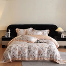 GobekUsa Eucalyptus Fiber Flowers Print Bedding Set - Soft Silky Cool Feel