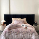 GobekUsa Eucalyptus Fiber Flowers Print Bedding Set - Soft Silky Cool Feel