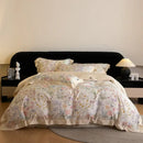 GobekUsa Eucalyptus Fiber Flowers Print Bedding Set - Soft Silky Cool Feel
