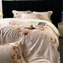 GobekUsa Eucalyptus Fiber Flowers Print Bedding Set - Soft Silky Cool Feel