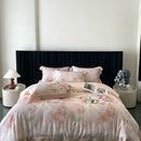 GobekUsa Eucalyptus Fiber Flowers Print Bedding Set - Soft Silky Cool Feel