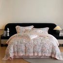 GobekUsa Eucalyptus Fiber Flowers Print Bedding Set - Soft Silky Cool Feel