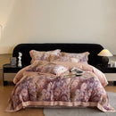 GobekUsa Eucalyptus Fiber Flowers Print Bedding Set - Soft Silky Cool Feel