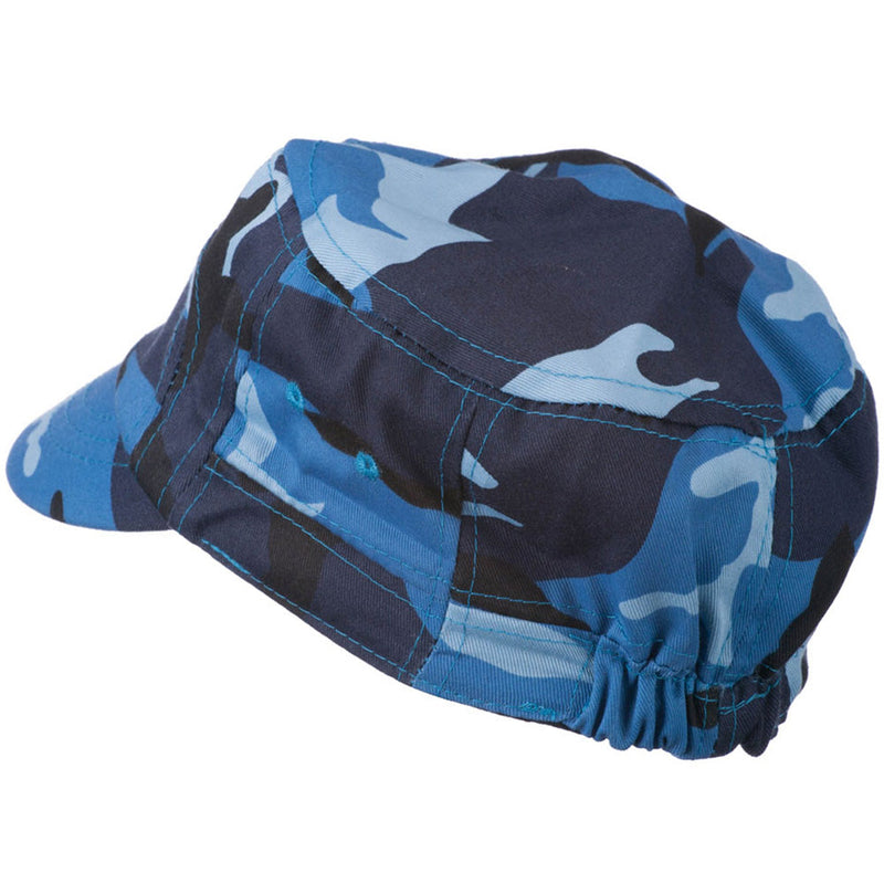 Boy's Short Brim Military Hat
