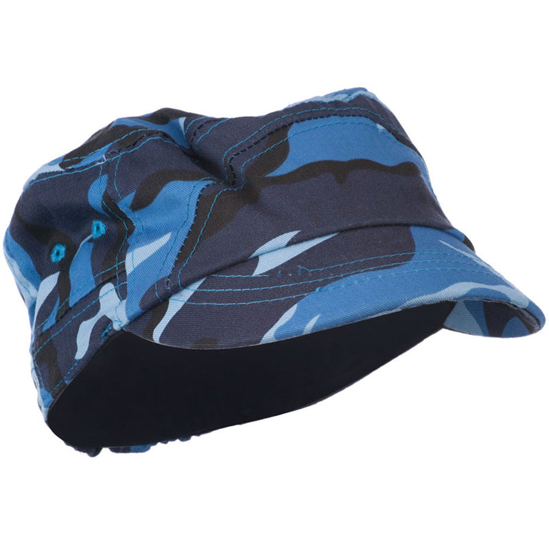 Boy's Short Brim Military Hat