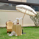 LAGarden Jazz Age Fringe Umbrella Tilt Market Umbrella