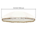 LAGarden Jazz Age Fringe Umbrella Canopy 6ft 8-Rib