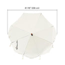 LAGarden Boho Fringe Umbrella Replacement Canopy 7ft 8-Rib 5-10yr