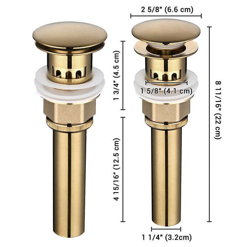 Aquaterior Bathroom Sink Faucet 1-Handle Cold & Hot, 7.5"H