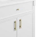 James Martin Bellshire 72" Double Bathroom Vanity, Bright White