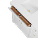 James Martin Bellshire 72" Double Bathroom Vanity, Bright White