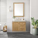 James Martin Laurent 36" Dual Mount Single Bathroom Vanity, Light Natural Oak