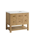 James Martin Breckenridge 36" Single Bathroom Vanity, Light Natural Oak
