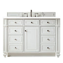 James Martin Bristol 48" Single Bathroom Vanity, Bright White