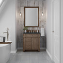 James Martin Bristol 30" Single Bathroom Vanity, Whitewashed Walnut