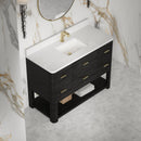 James Martin Lucian 48" Single Bathroom Vanity, Carbon Oak