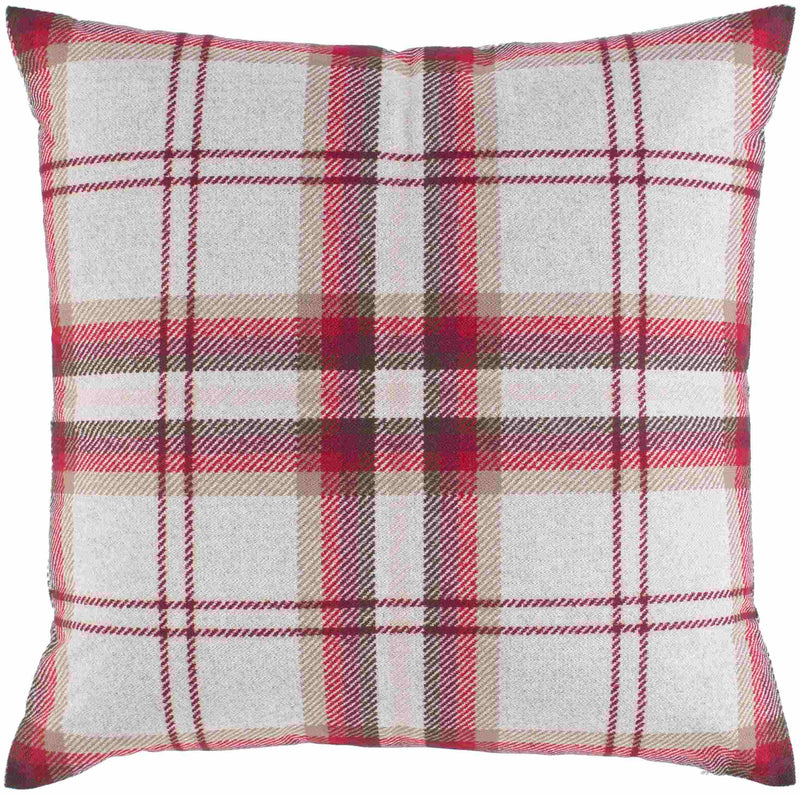 Bredene Burgundy Pillow Cover