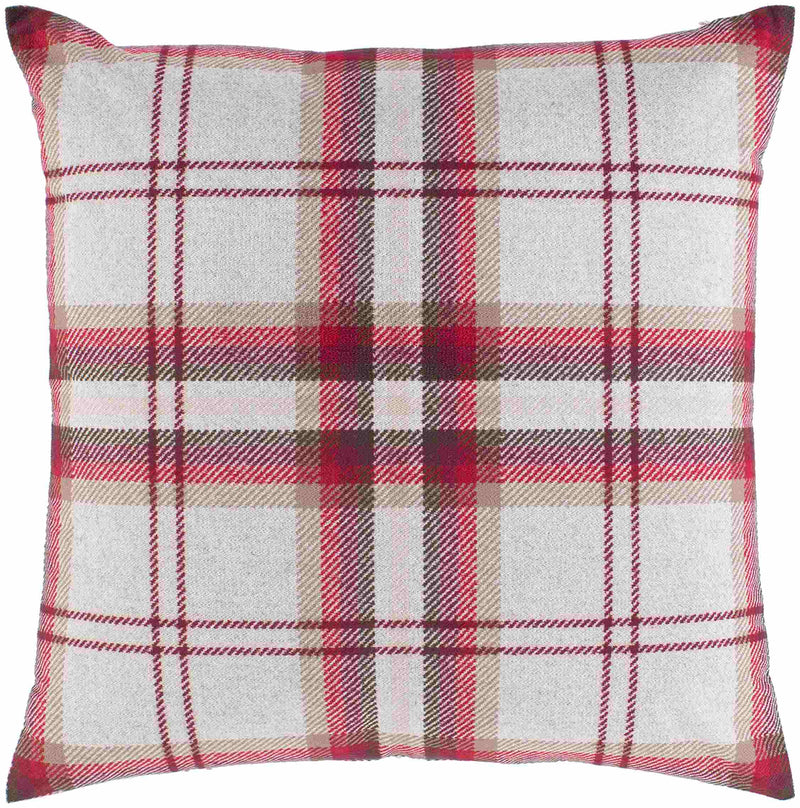 Bredene Burgundy Pillow Cover