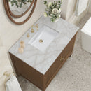 James Martin Myrrin 36" Single Bathroom Vanity, Mid-Century Walnut