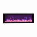 Amantii 88 Inch Panorama Slim BI-88-SLIM-OD Linear Indoor or Outdoor Electric Fireplace