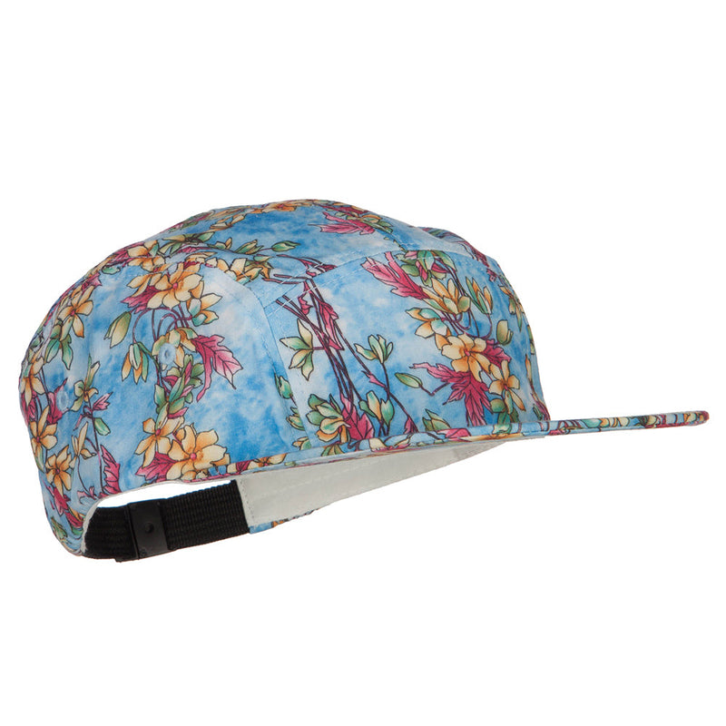 Men's Blossom Print 5 Panel Cap