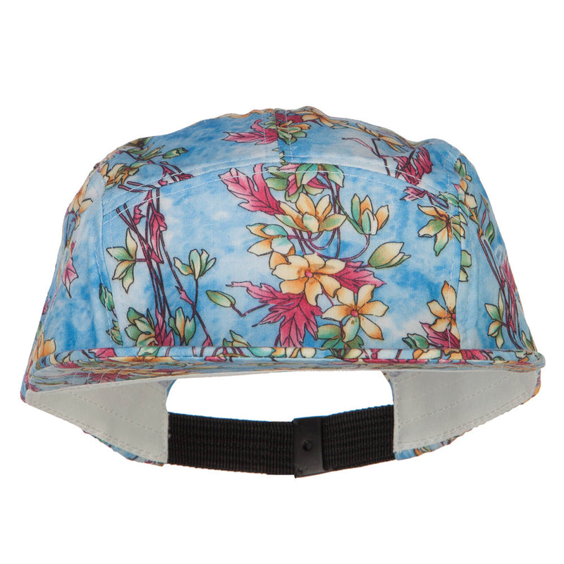 Men's Blossom Print 5 Panel Cap