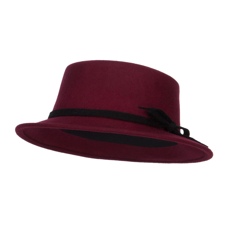 Women's Bowtie Wool Bolero Hat