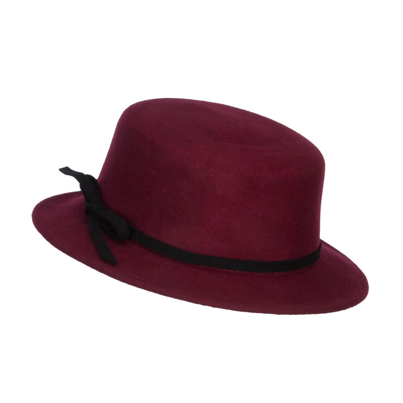 Women's Bowtie Wool Bolero Hat