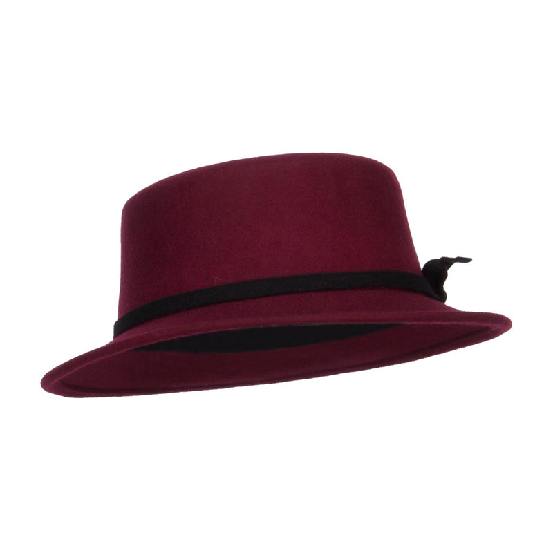 Women's Bowtie Wool Bolero Hat