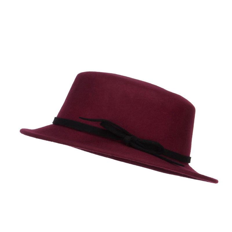 Women's Bowtie Wool Bolero Hat