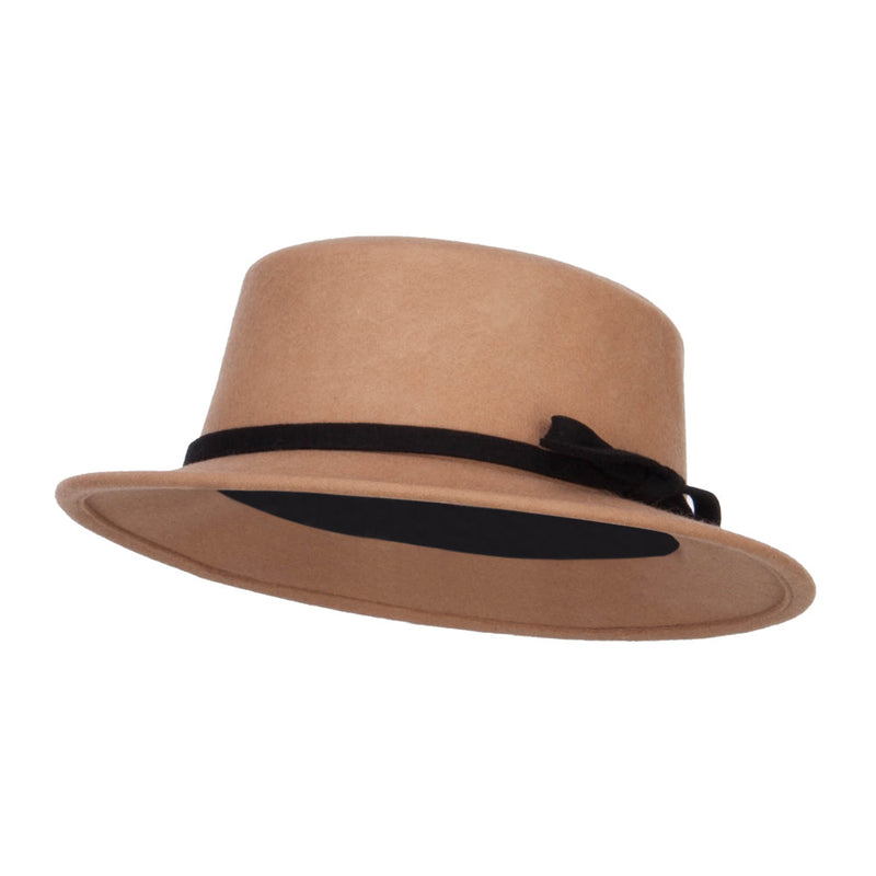 Women's Bowtie Wool Bolero Hat