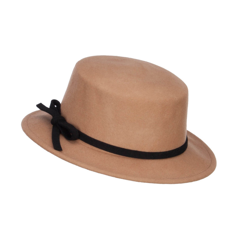 Women's Bowtie Wool Bolero Hat