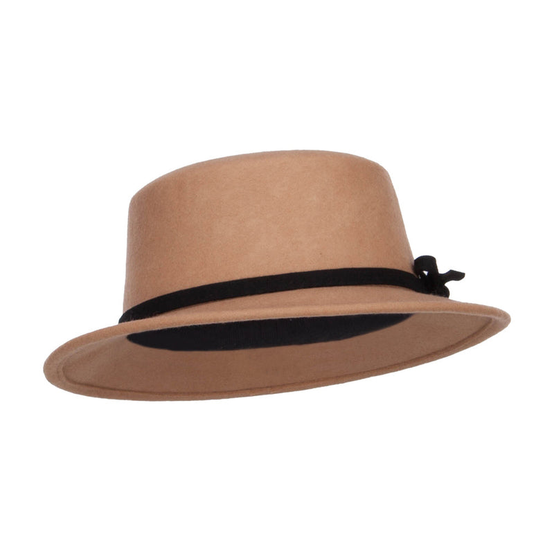 Women's Bowtie Wool Bolero Hat