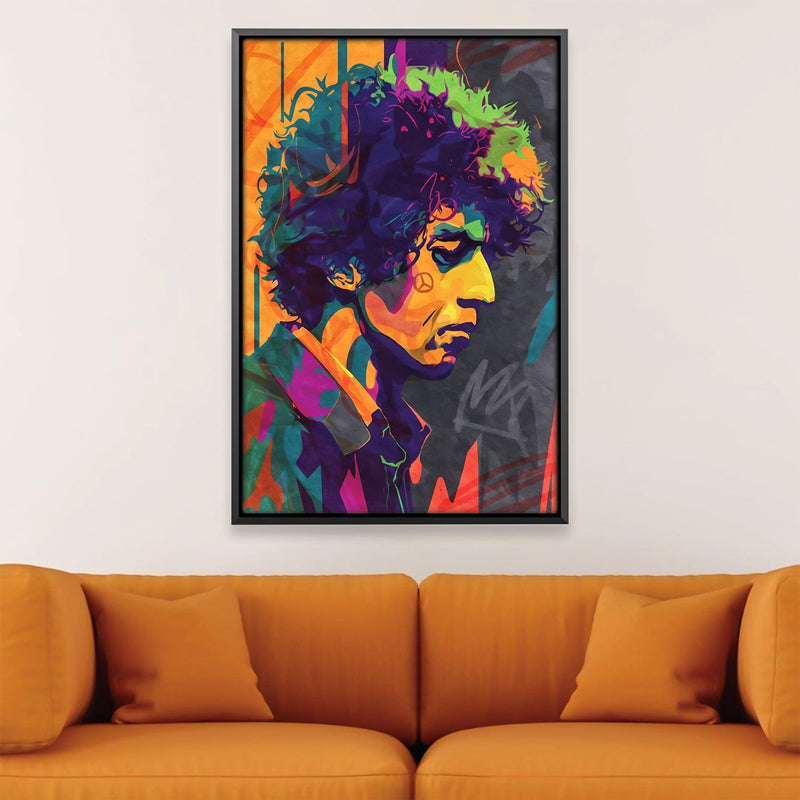 Bob Dylan Abstract Canvas