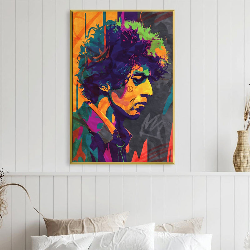 Bob Dylan Abstract Canvas