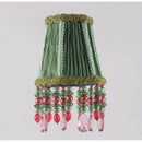 GobekUsa Bohemia Style Emerald Green Cloth Lampshade with Tassels