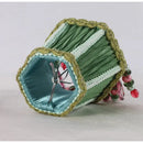 GobekUsa Bohemia Style Emerald Green Cloth Lampshade with Tassels