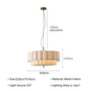 GobekUsa Bohemia Fabric Chandelier Pendant Lamp for Living Room, Bedroom - Modern Indoor Lighting Fixtures
