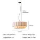 GobekUsa Bohemia Fabric Chandelier Pendant Lamp for Living Room, Bedroom - Modern Indoor Lighting Fixtures