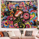 Bohemian black & white tree of life tapestry yoga mat bedroom decor by Decorbites