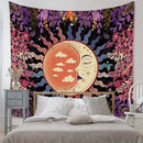 Bohemian black & white tree of life tapestry yoga mat bedroom decor by Decorbites